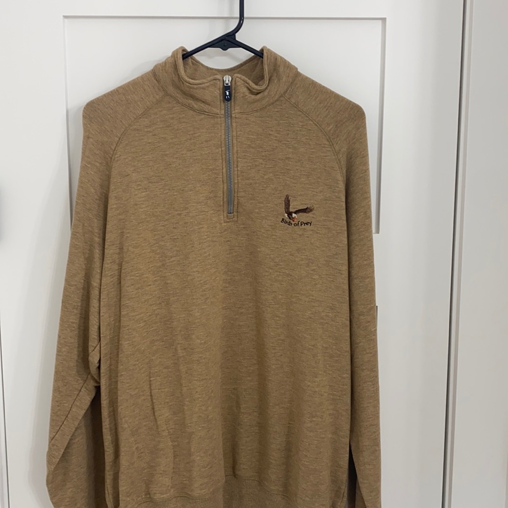 Tan golf pullover
